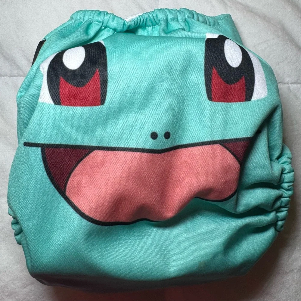Squishy Tushies Pokémon Squirtle ( Limited edition) Cloth diaper with insert